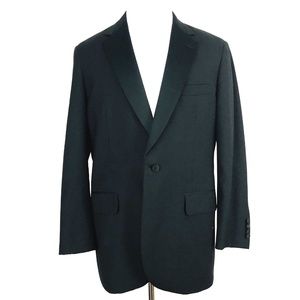 Brooks Brothers Mens Designer Blazer Size 42 Black